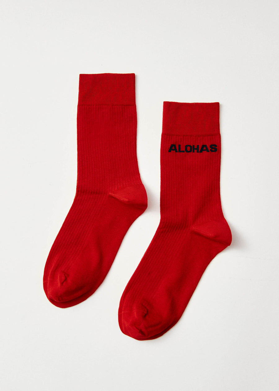 Ava Red Socks