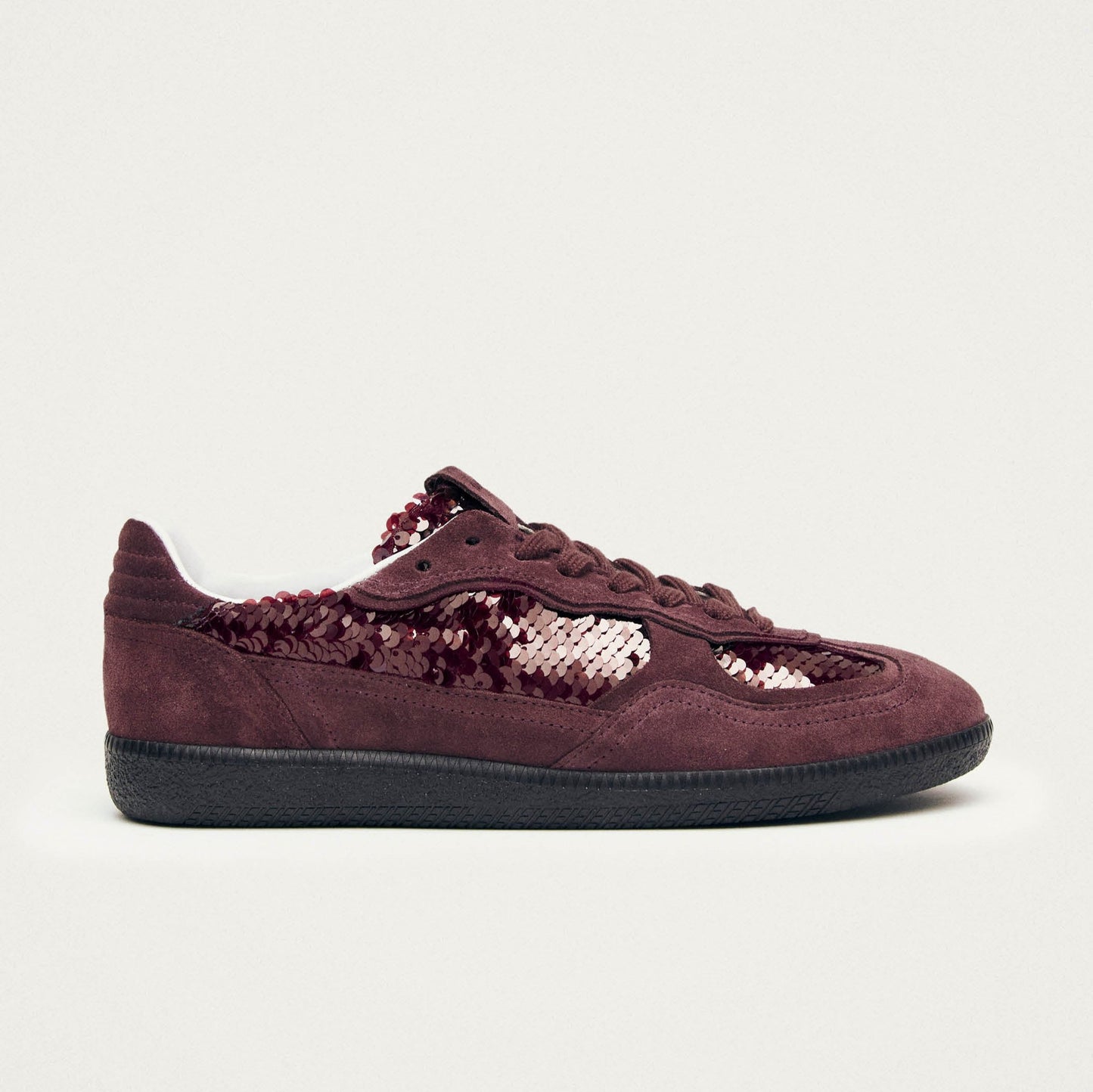 Tb.490 Glint Burgundy Leather Sneakers