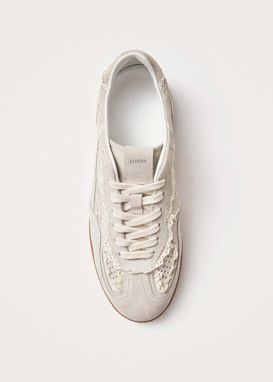 Tb.490 Crochet Cream Leather Sneakers