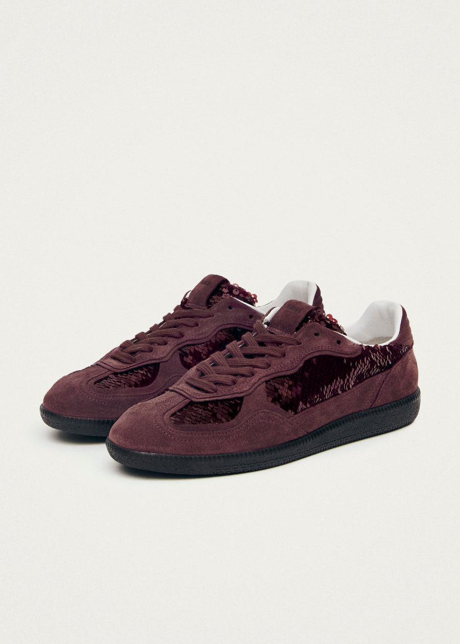 Tb.490 Glint Burgundy Leather Sneakers