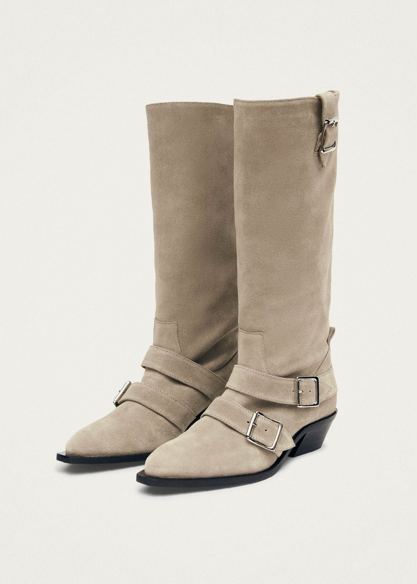 Ryder Suede Beige Leather Boots