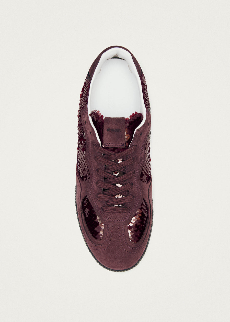 Tb.490 Glint Burgundy Leather Sneakers