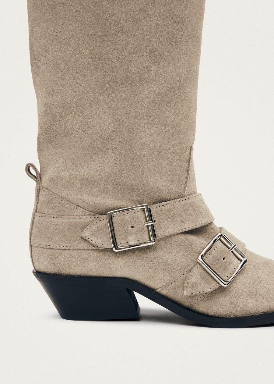 Ryder Suede Beige Leather Boots