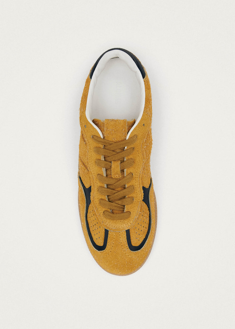 Tb.490 Rife Suede Fuzzy Yellow Leather Sneakers