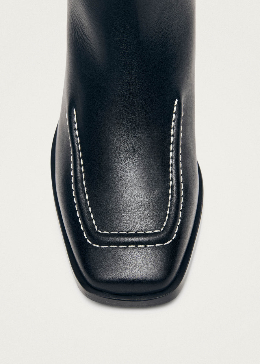 Brayden Black Leather Boots