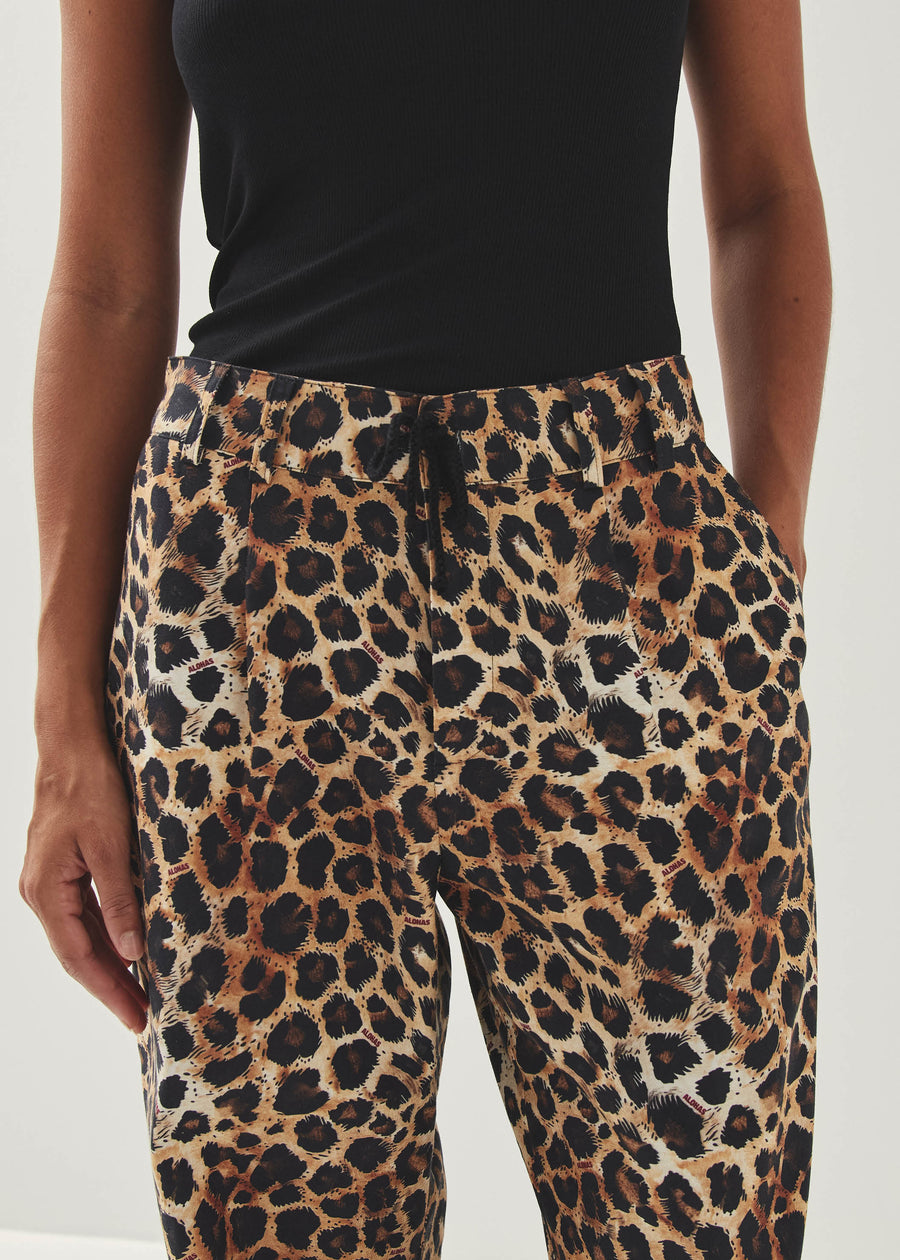 Suzette Print Leopard Logo Trousers