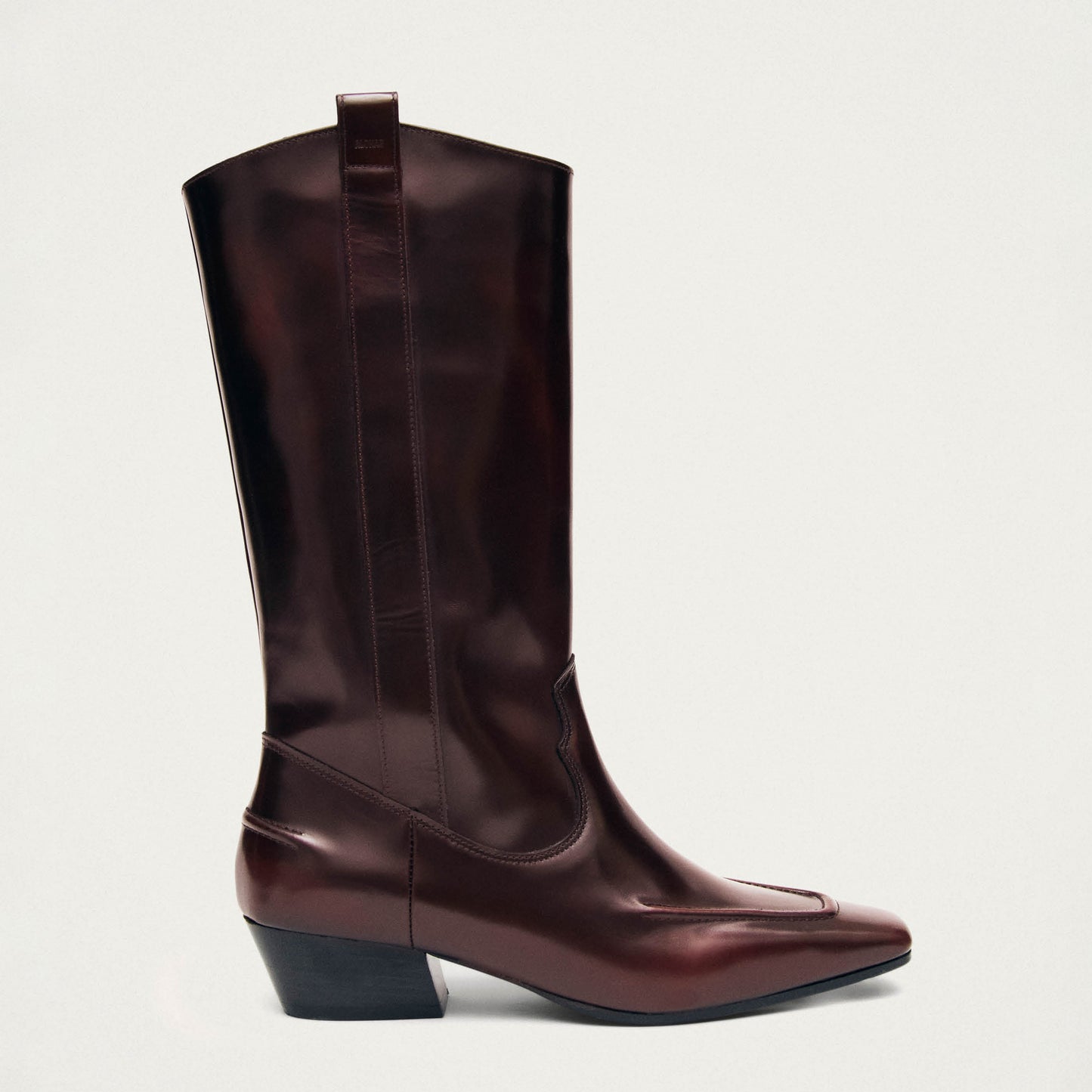 Chase Brushed Bottes en Cuir Bordeaux