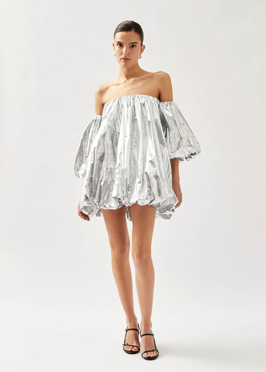 Chocolat Shimmer Silver Dress