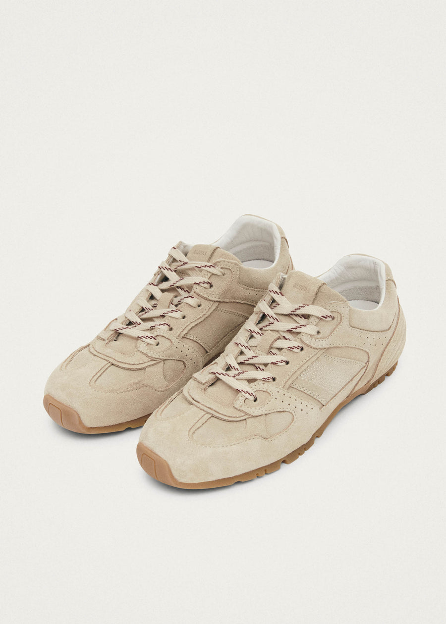 Tb.56 Suede Cream Leather Sneakers