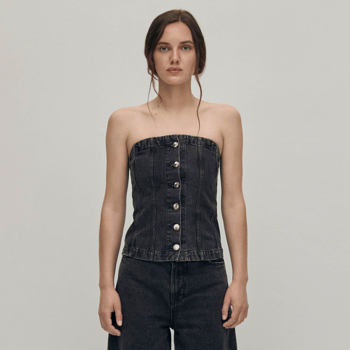 Troyes Black Denim Tank