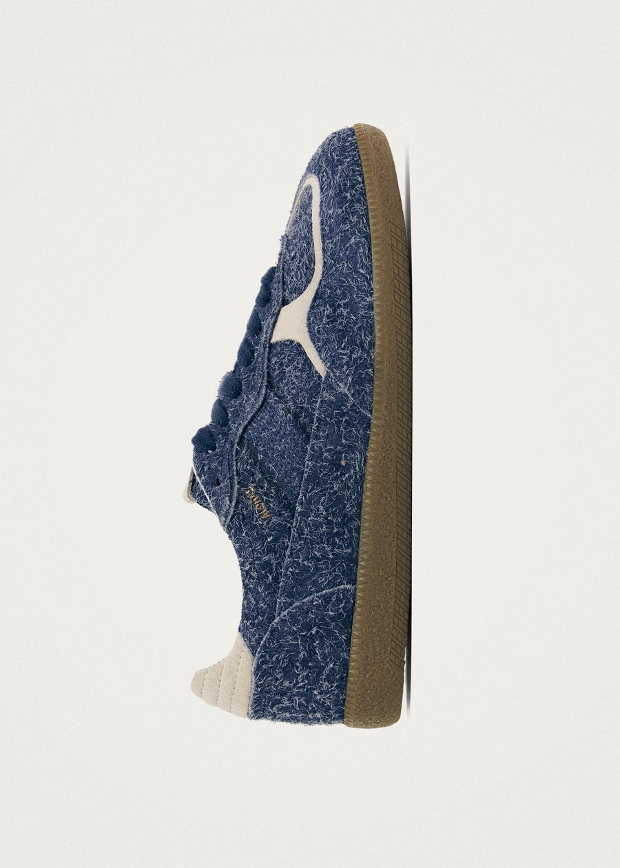 Tb.490 Rife Suede Fuzzy Blue Leather Sneakers