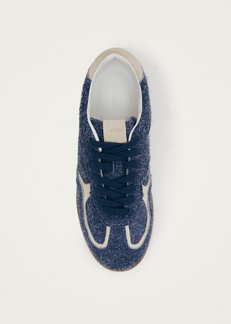 Tb.490 Rife Suede Fuzzy Blue Leather Sneakers