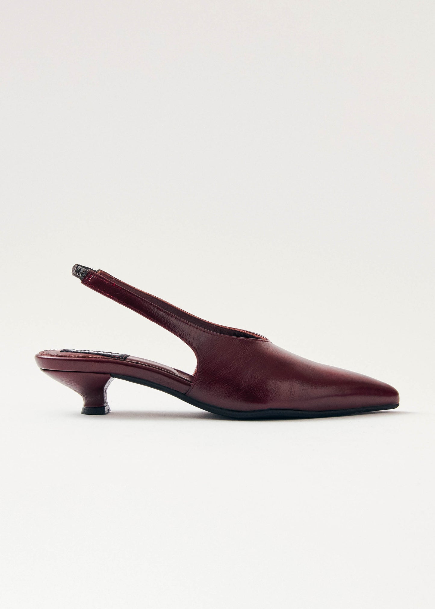 Eros Burgundderrote Leder Pumps