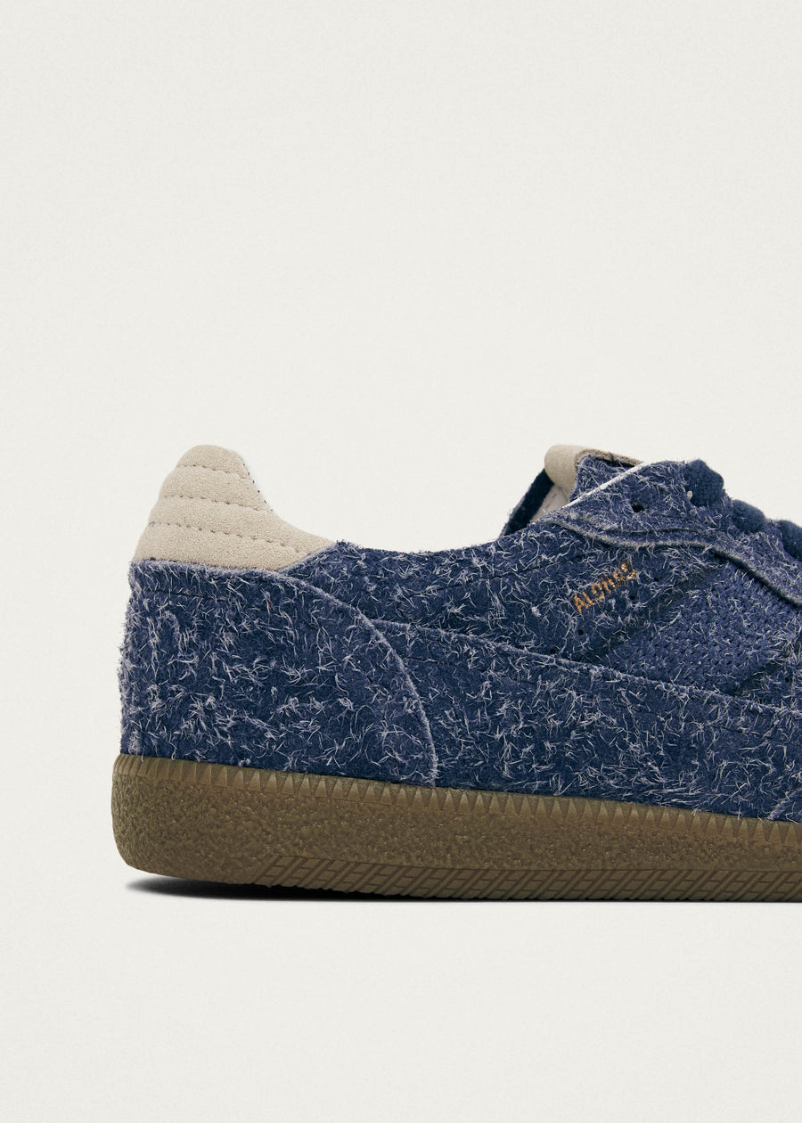 Tb.490 Rife Suede Fuzzy Blue Leather Sneakers