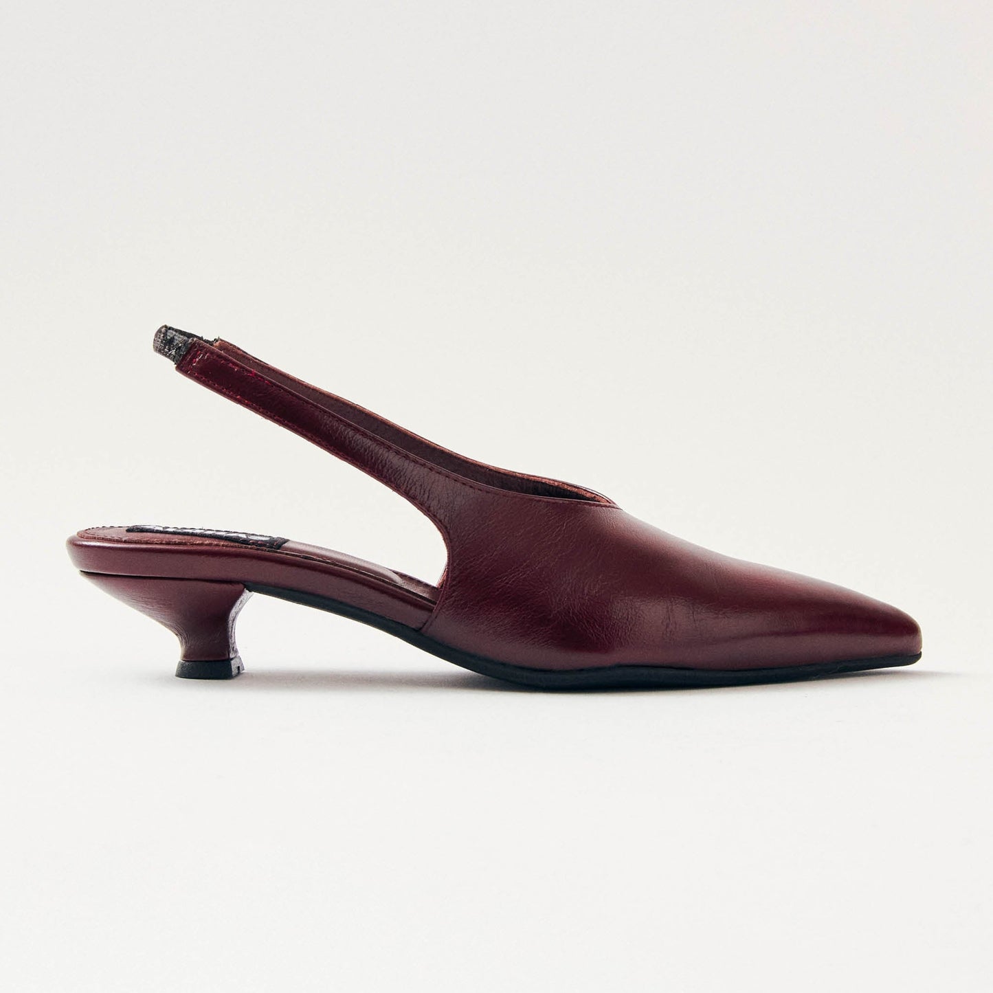 Eros Burgundderrote Leder Pumps