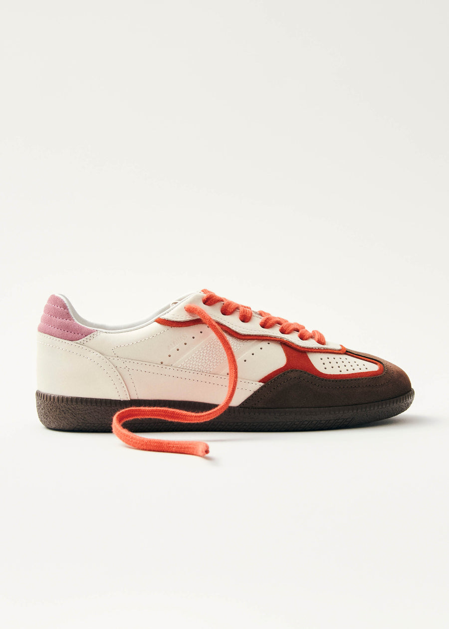 Tb.490 Bicolor Orange Pink Leather Sneakers