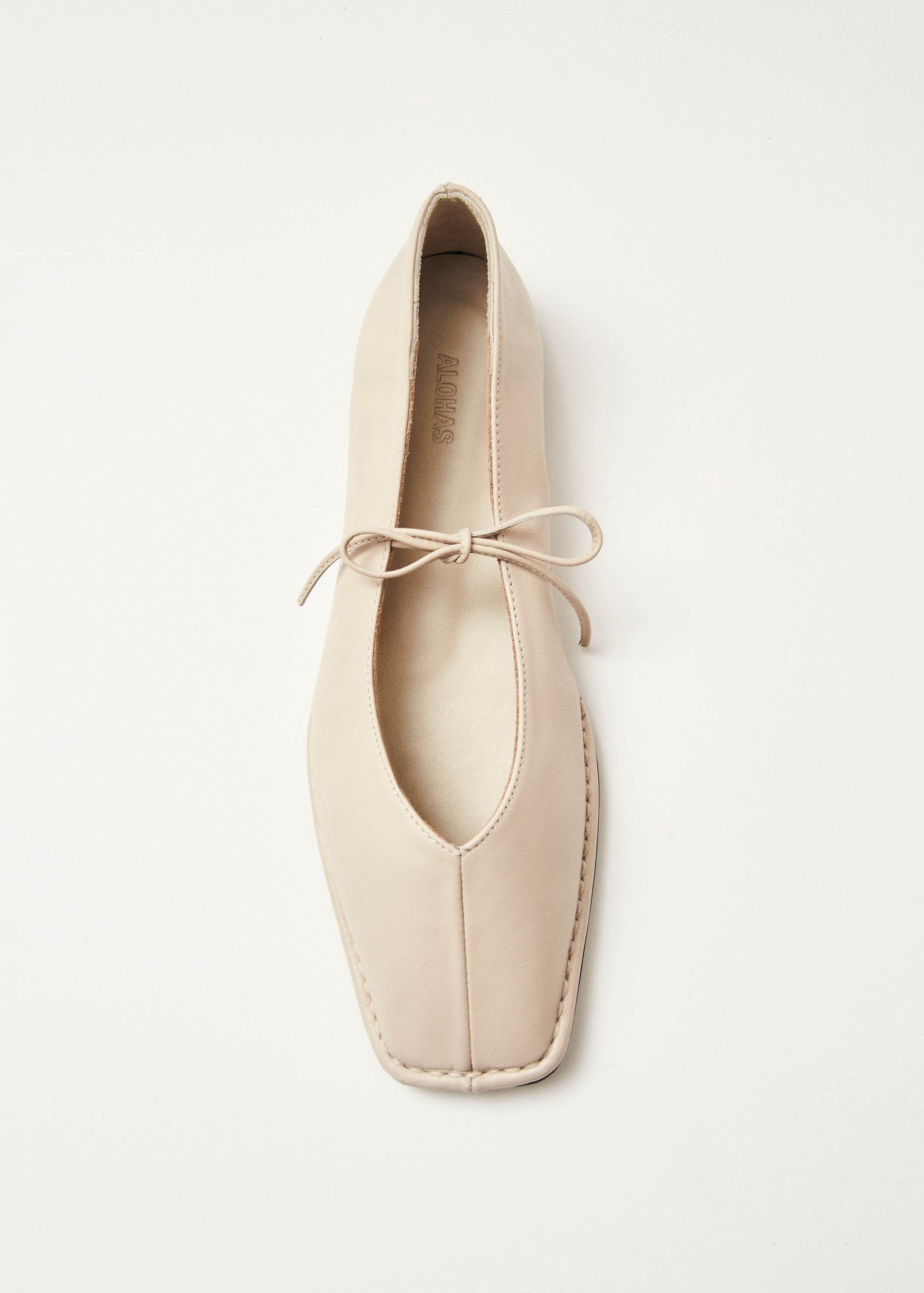 Sway Cream Leather Ballet Flats | Alohas Sway Cream Leather Ballet Flats | Alohas