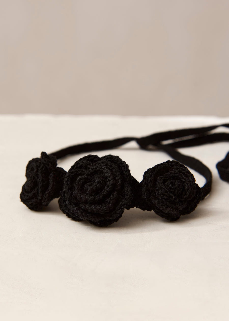 Fleur Black Tricot