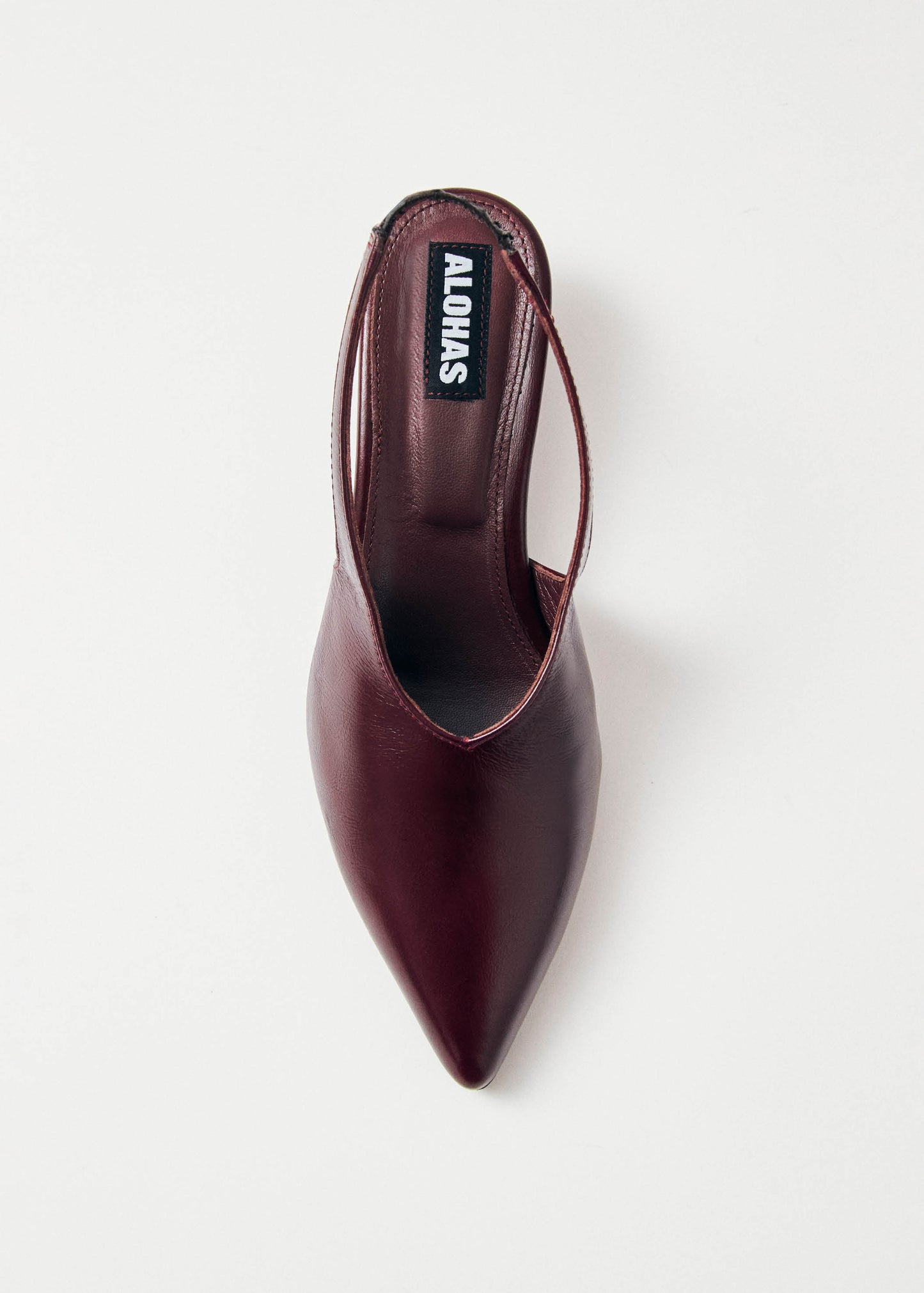 Eros Burgundderrote Leder Pumps