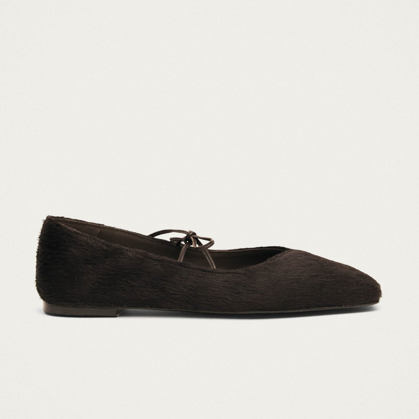 Sway Soft Brown Leather Ballet Flats