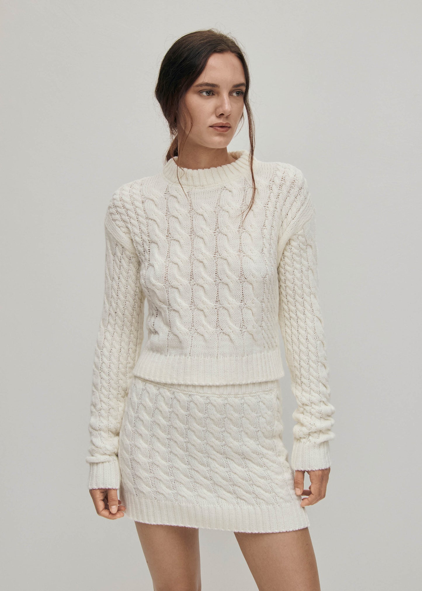 Blossom Pull en Maille Blanc