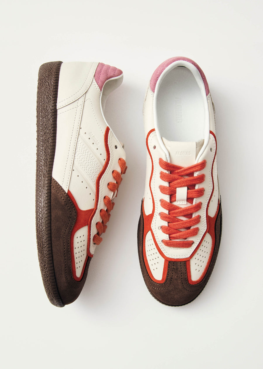 Tb.490 Bicolor Orange Pink Leather Sneakers