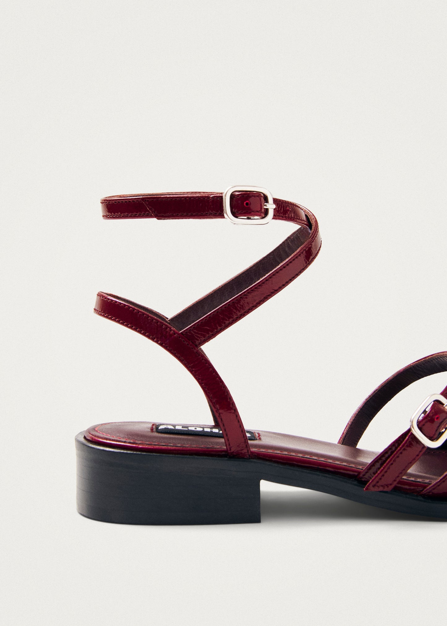 Aveline Ballerine in Pelle Bordeaux