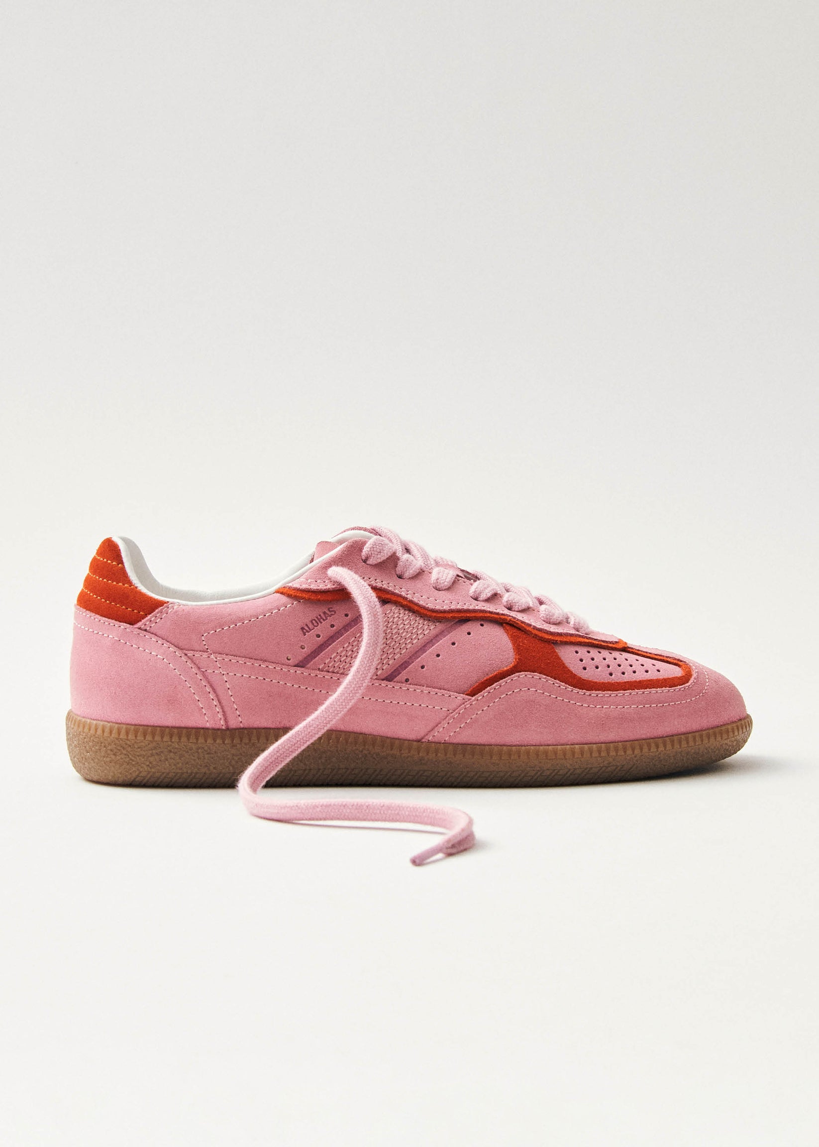 Rife Sea Pink Leather Sneakers