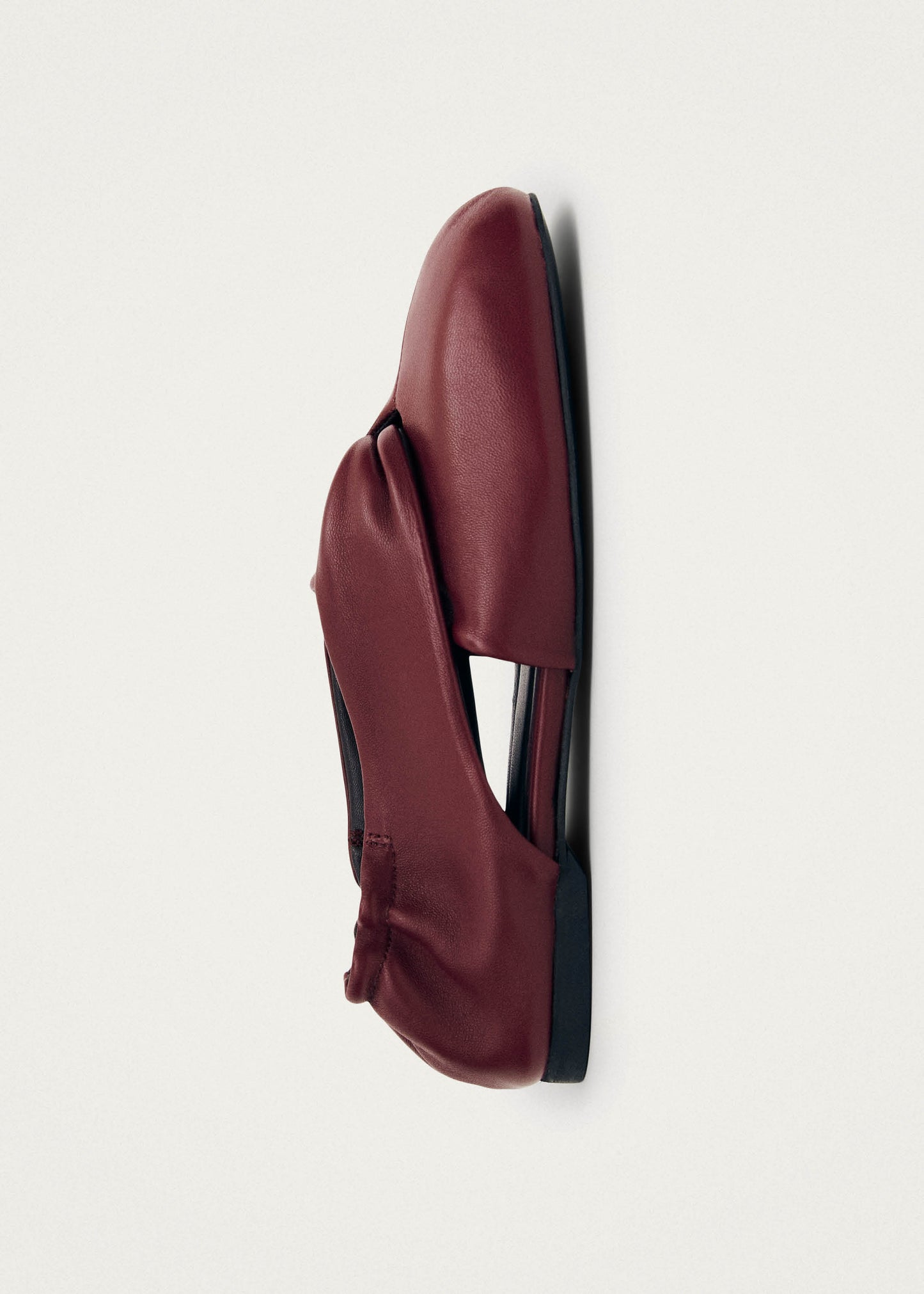 Alaula Burgundy Leather Ballet Flats