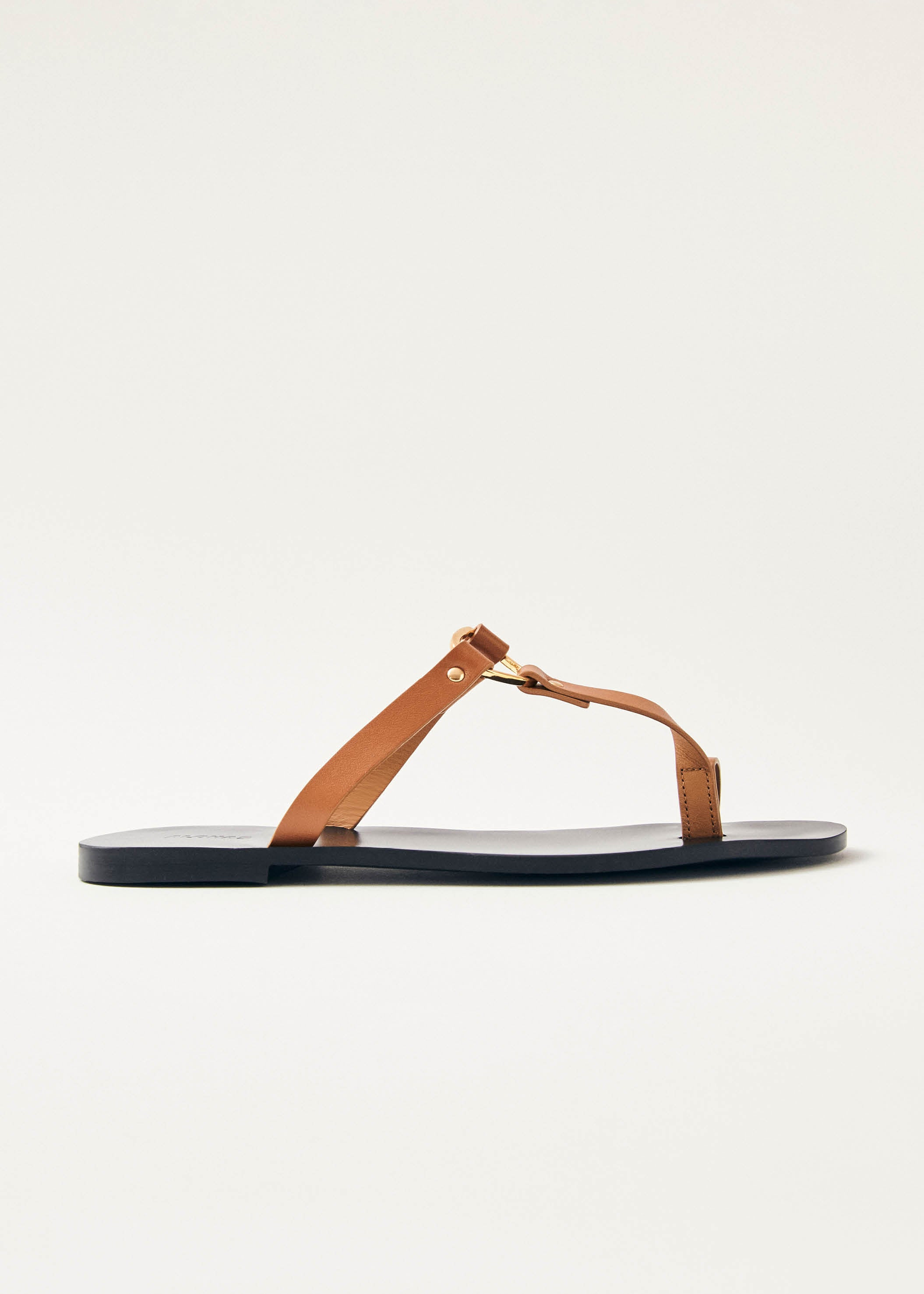 Jovie Tan Leather Sandals | ALOHAS