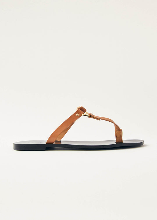 Jovie Tan Leather Sandals