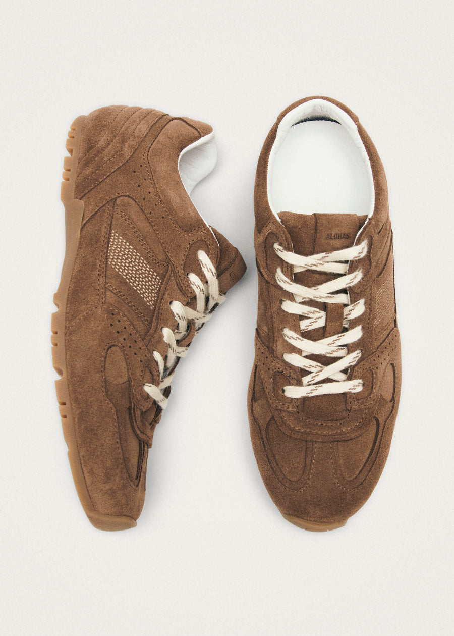 Tb.56 Suede Brown Leather Sneakers