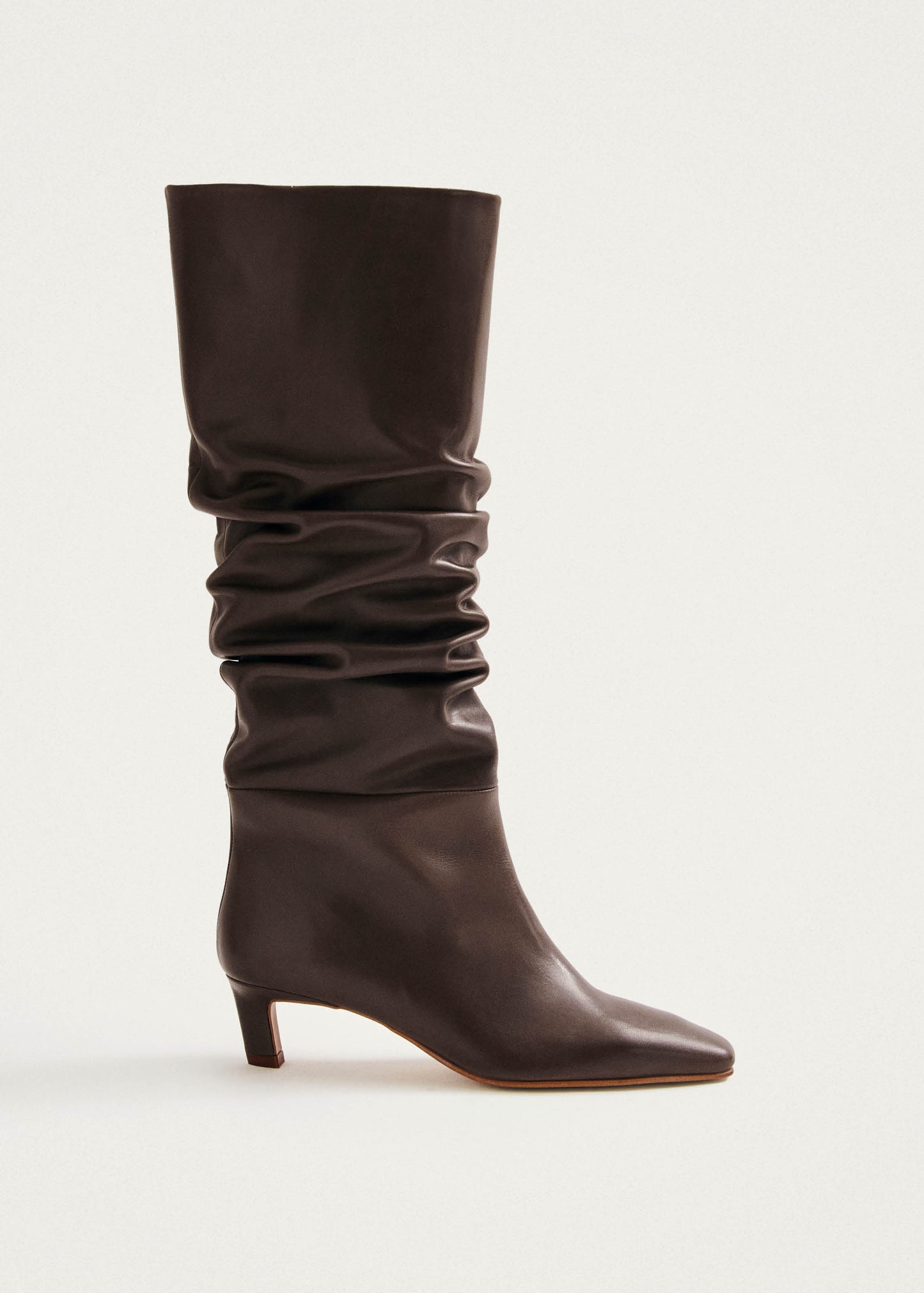 Kalila Bottes en Cuir Marron