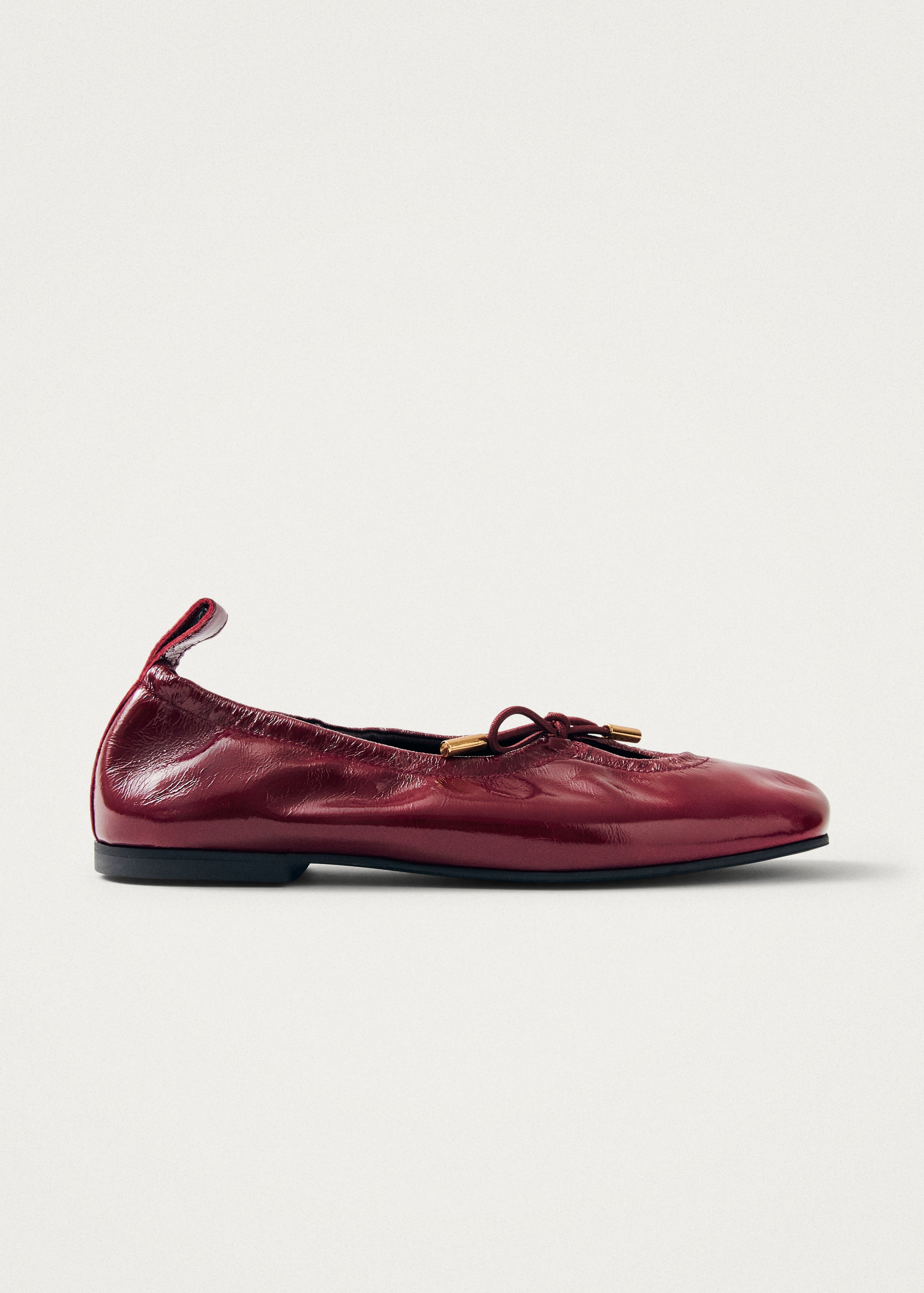 Perroquet Shoes Ballet Flats - Burgundy Leather
