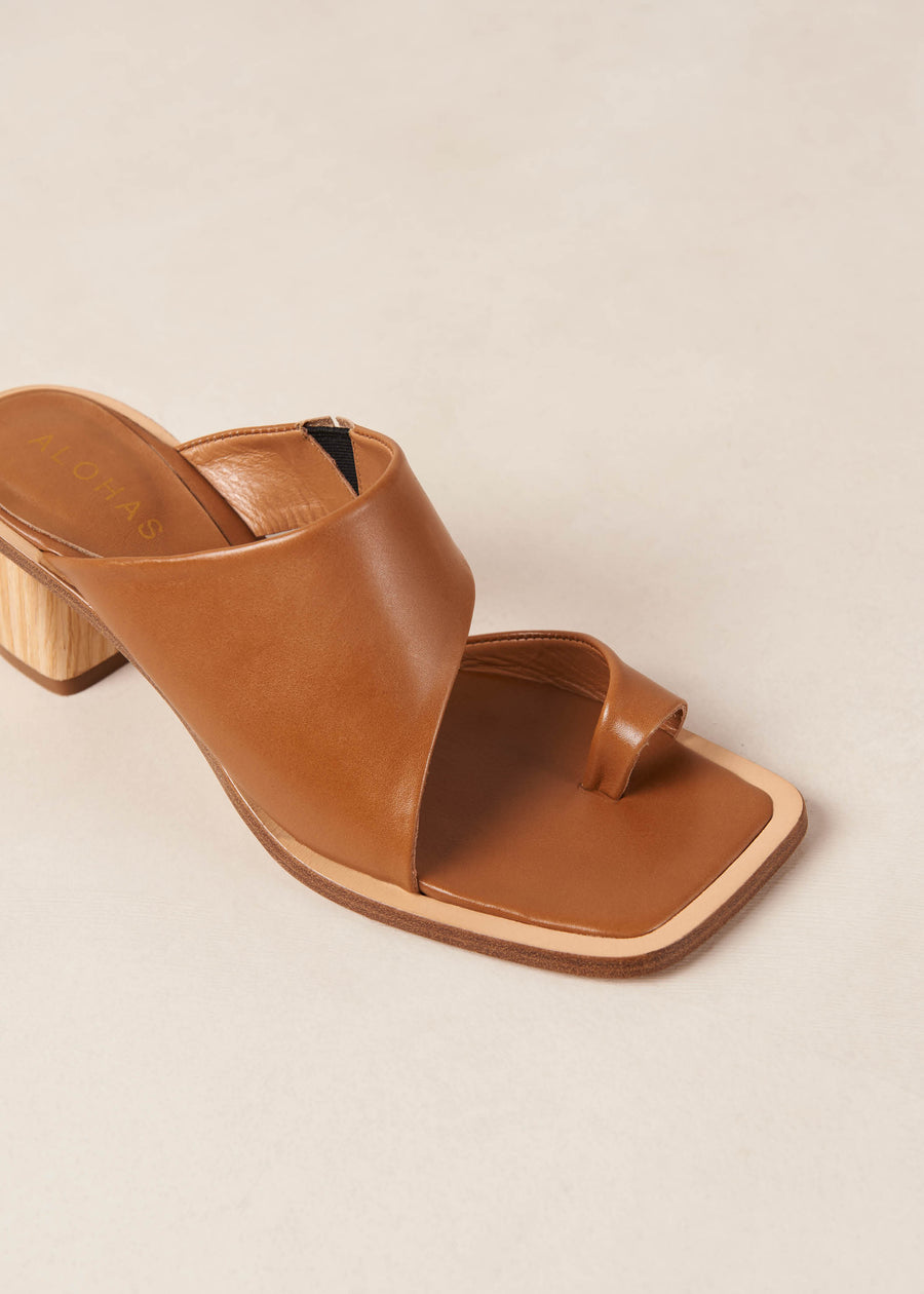 Josie Tan Leather Sandals
