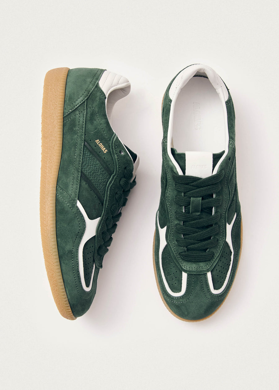 Tb.490 Rife Forest Green Leather Sneakers