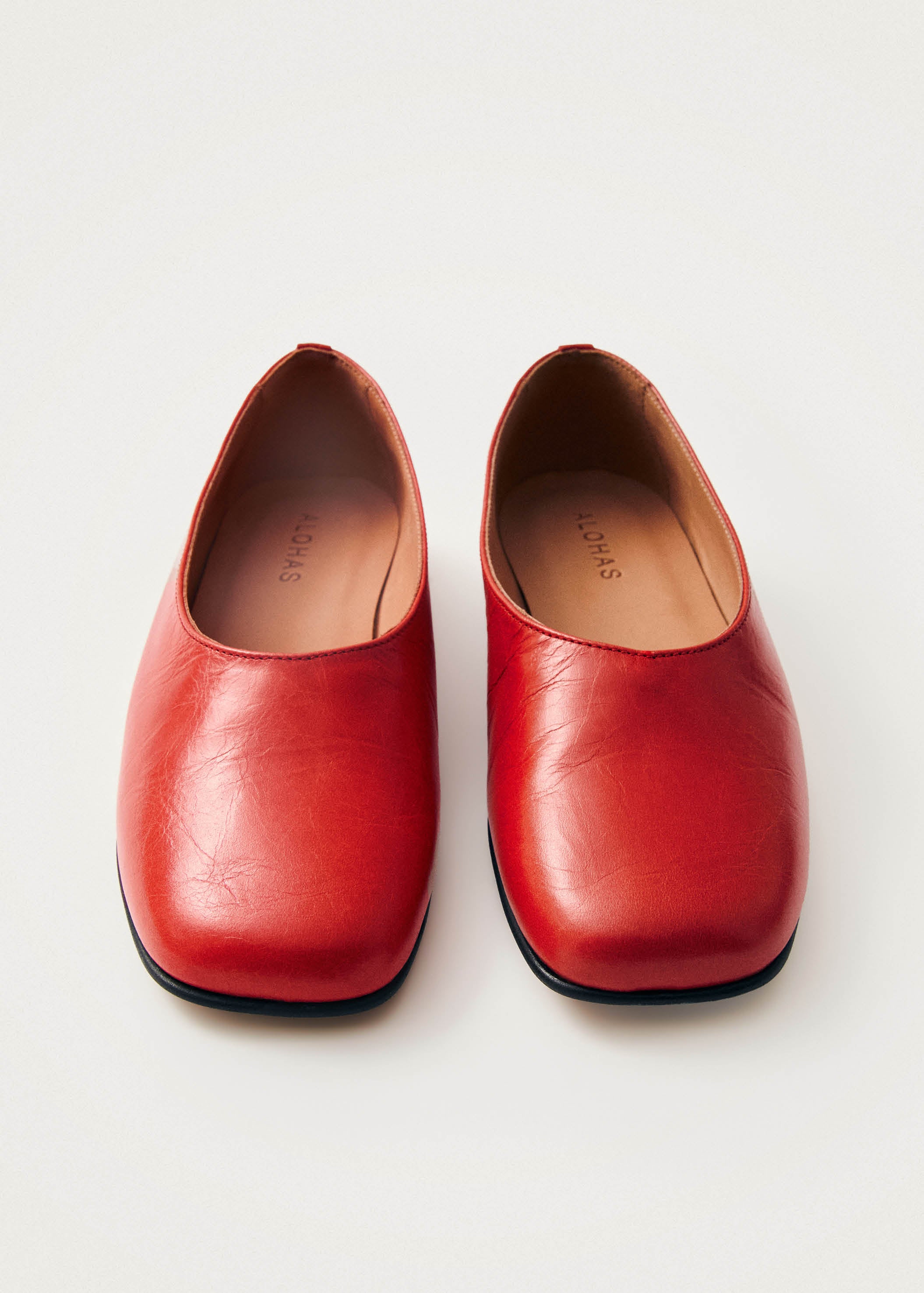 Ballerines rouges cuir online