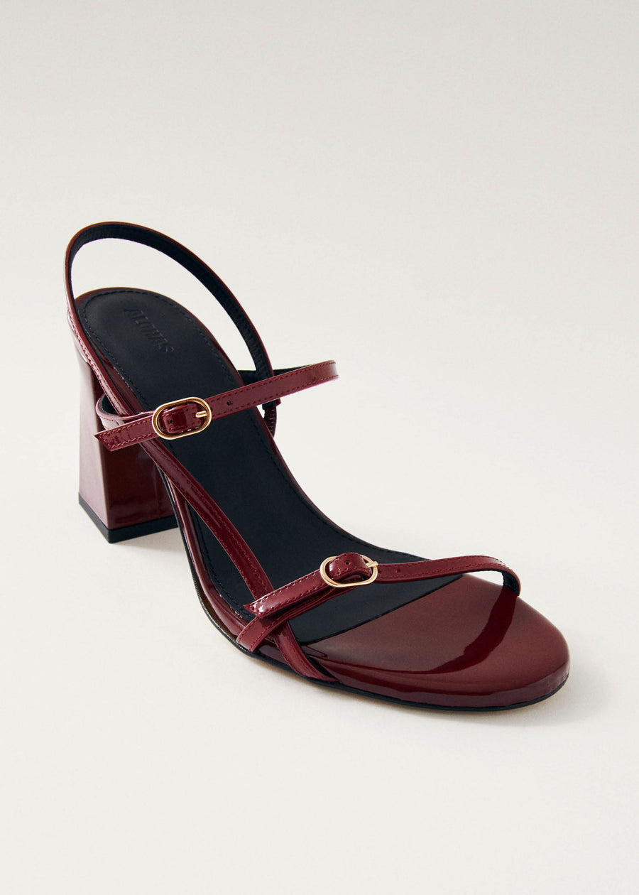 Elyn Onix Burgundy Leather Sandals