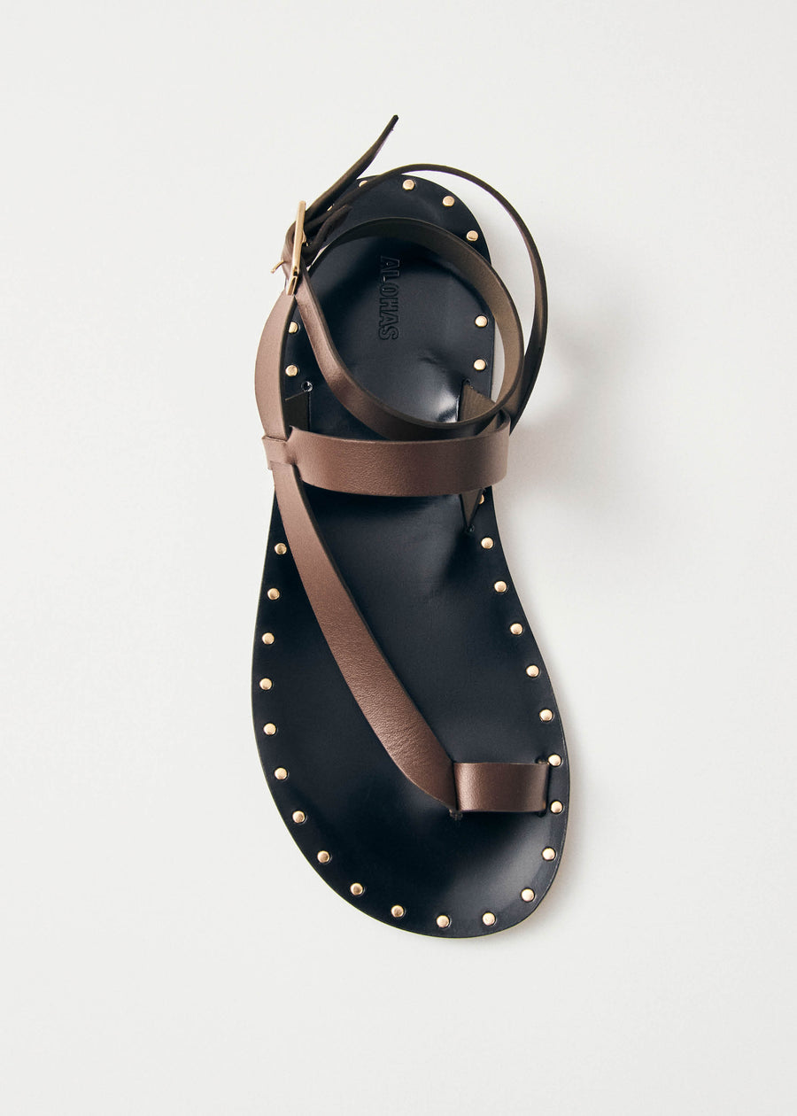 Tallula Brown Leather Sandals