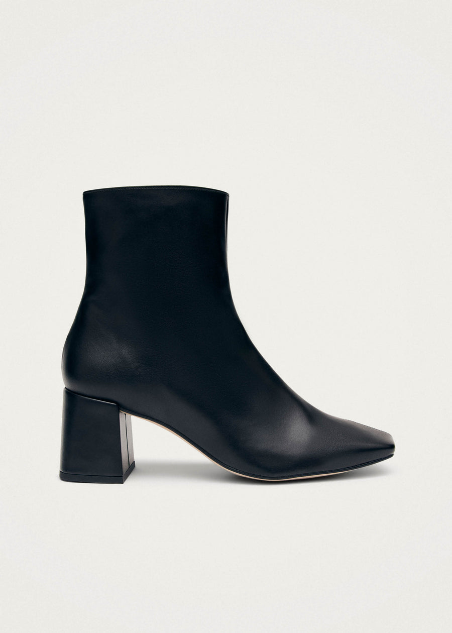 Black vegan leather boots best sale