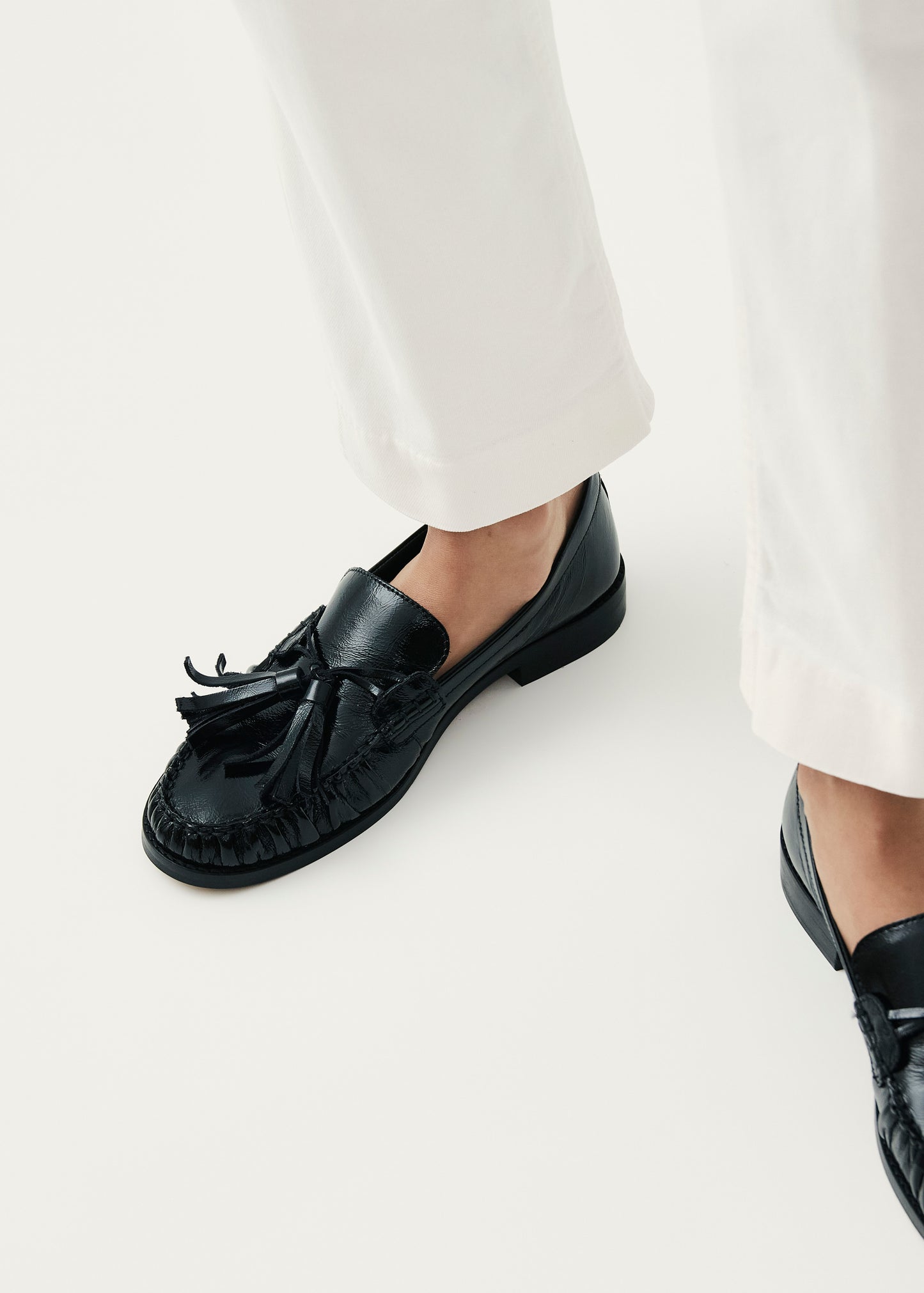 Marietta Onix Schwarze Leder Loafer