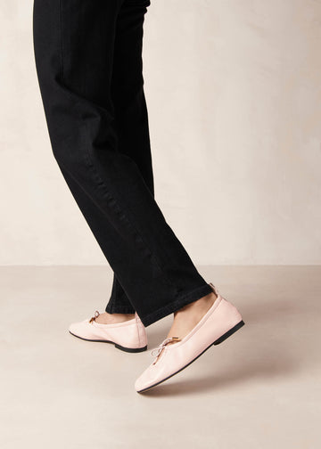 Rosalind Pink Leather Ballet Flats