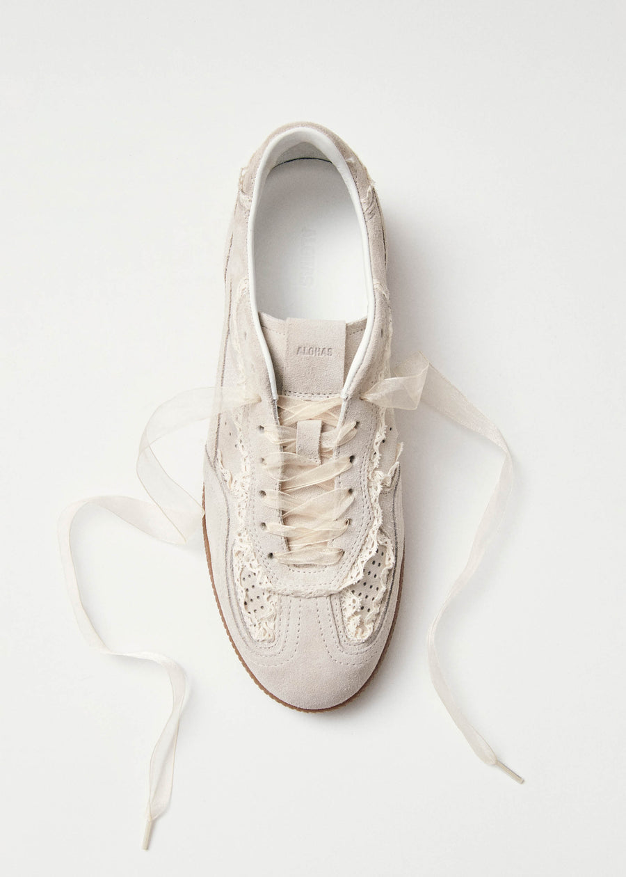 Tb.490 Crochet Cream Leather Sneakers