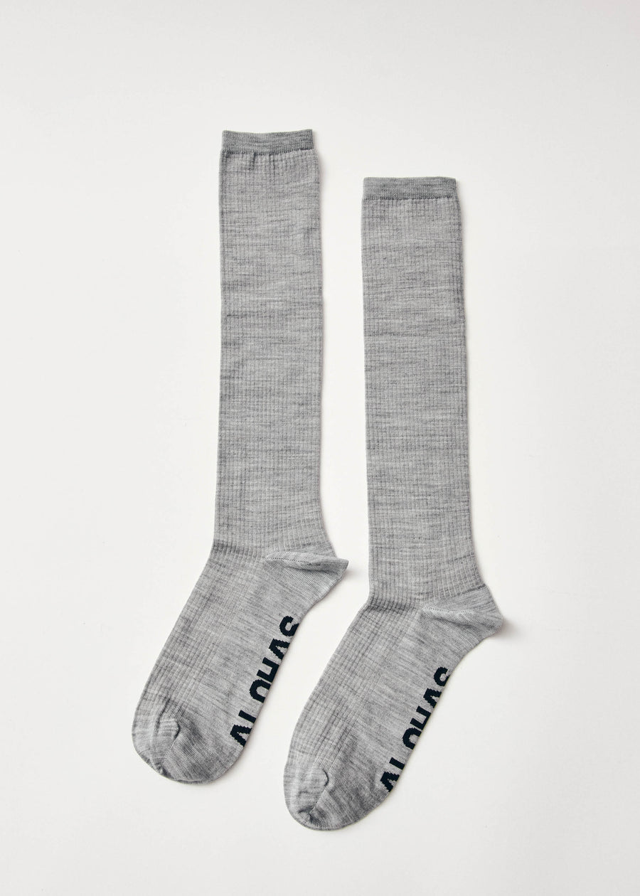 Autumn Light Grey Socks
