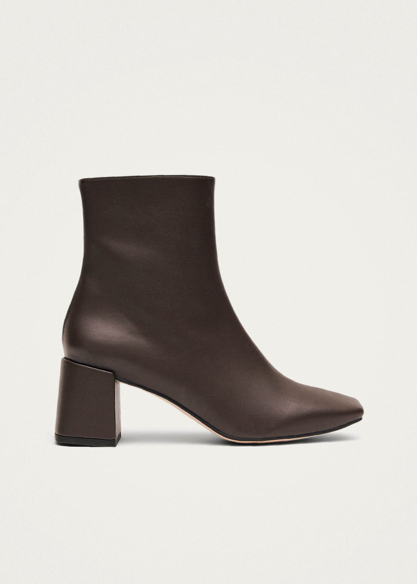 Watercolor Bottines en cuir vegan marron foncé