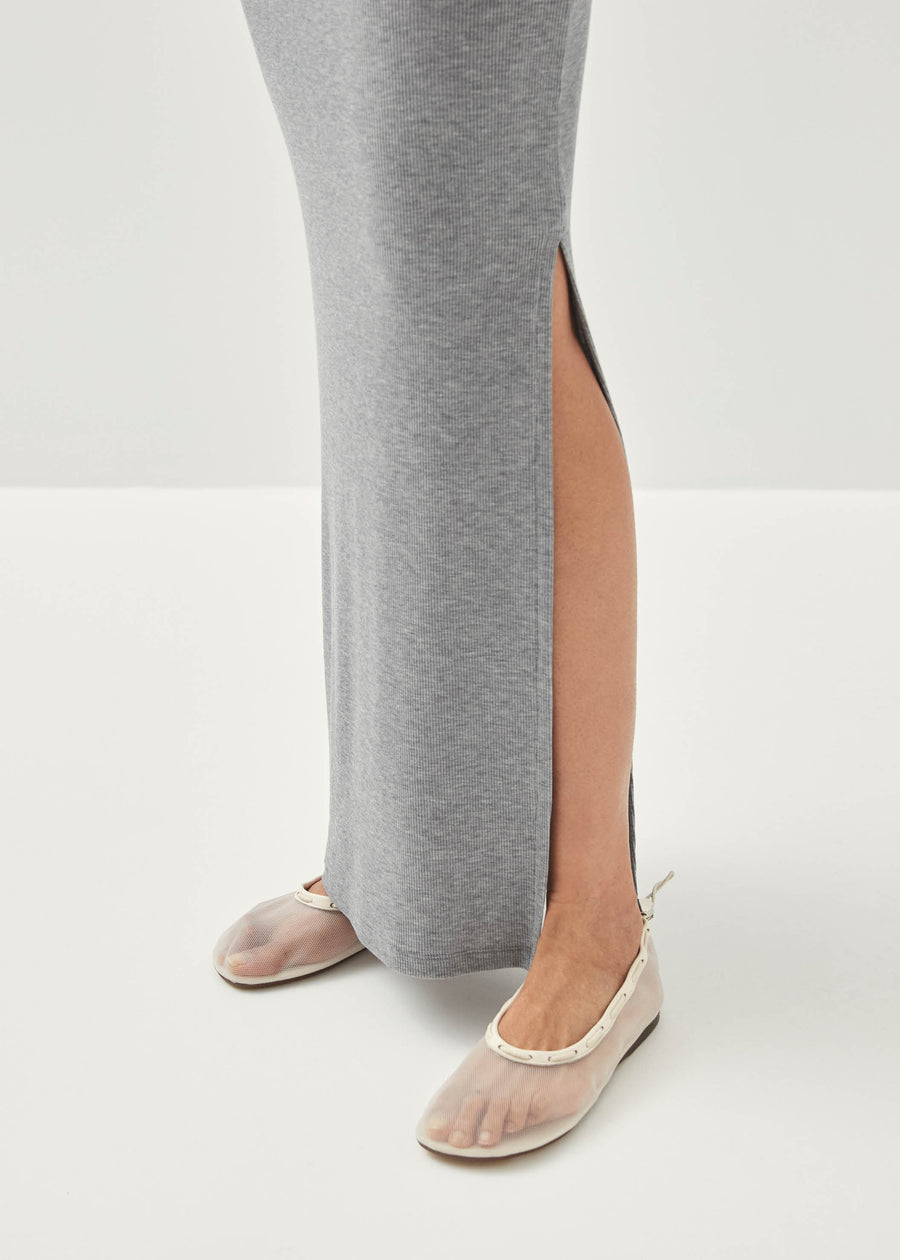 Perla Grey Melange Skirt
