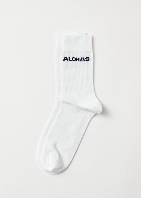 Ava White Socks