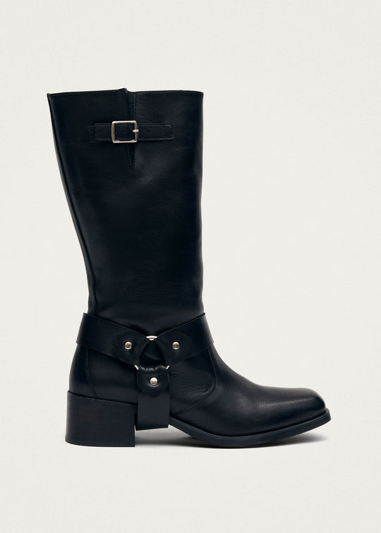 Rocky Black Leather Boots