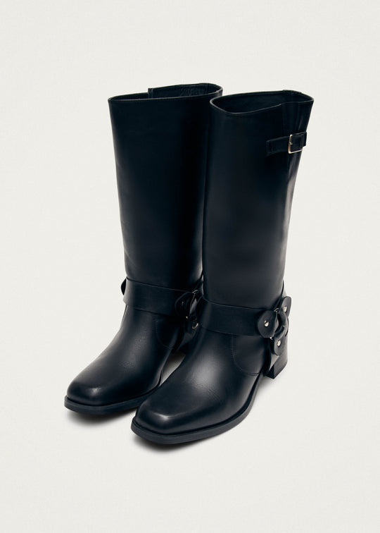 Rocky Black Leather Boots