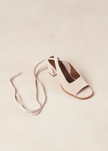 Lille Suede Pearl Leather Mules